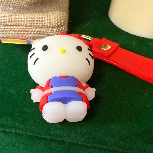 Hello Kitty Red and Blue Keychain with Yellow Accent - Picture 5 of 5
